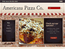 Tablet Screenshot of americanapizza.biz